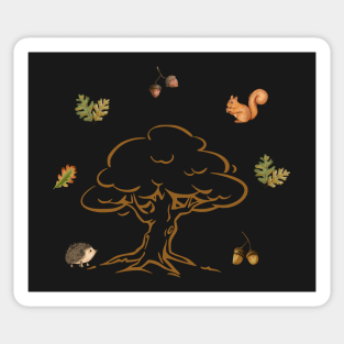 Oak tree lover - Old oak tree - Wise mystical tree Sticker